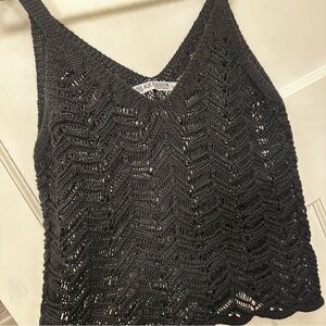 ⭐️ Black Crochet Camisole Small PTP 16”